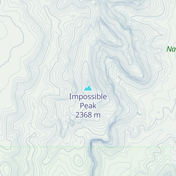 Map of Impossible Peak