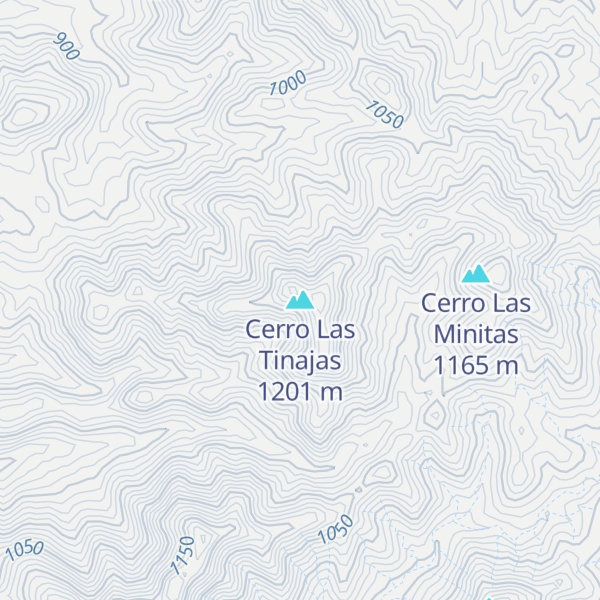 Map of Cerro Las Tinajas