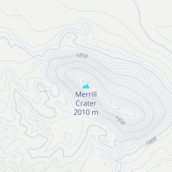 Map of Merrill Crater