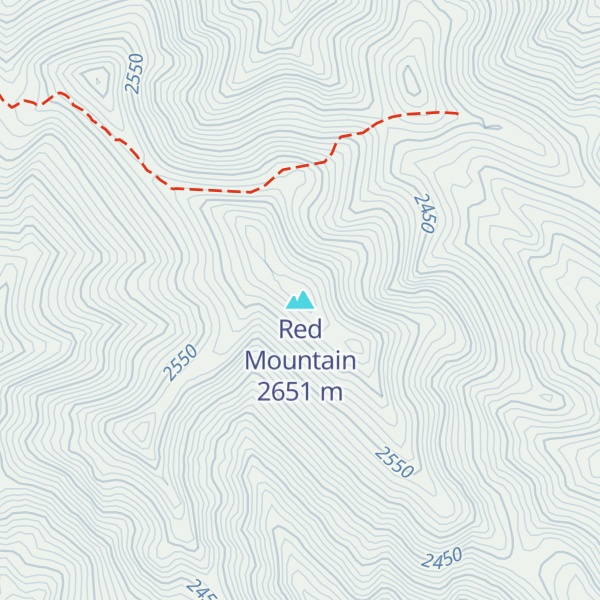 Map of Red Mountain