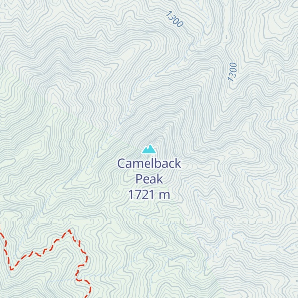 Map of Camelback Peak