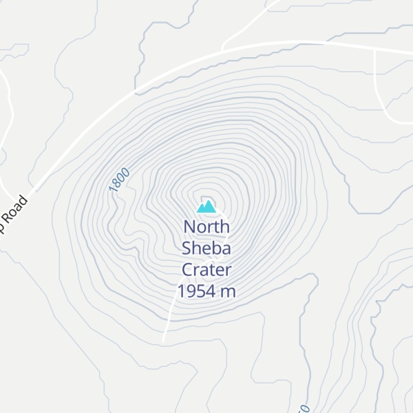 Map of North Sheba Crater