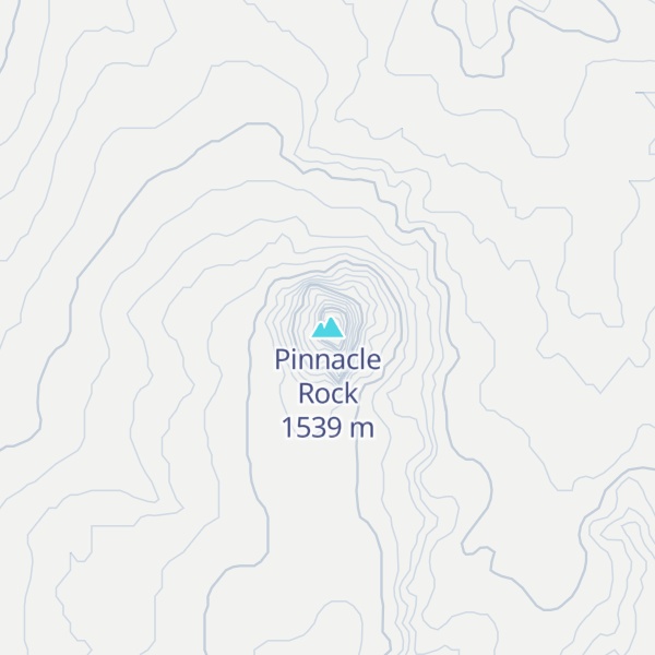 Map of Pinnacle Rock