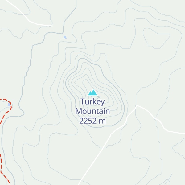 Map of Turkey Mountain