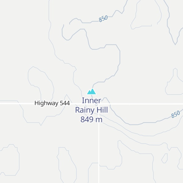 Map of Inner Rainy Hill