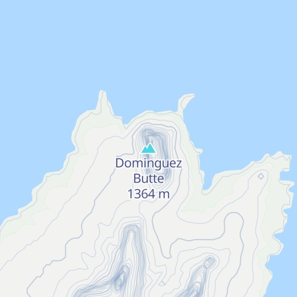 Map of Dominguez Butte