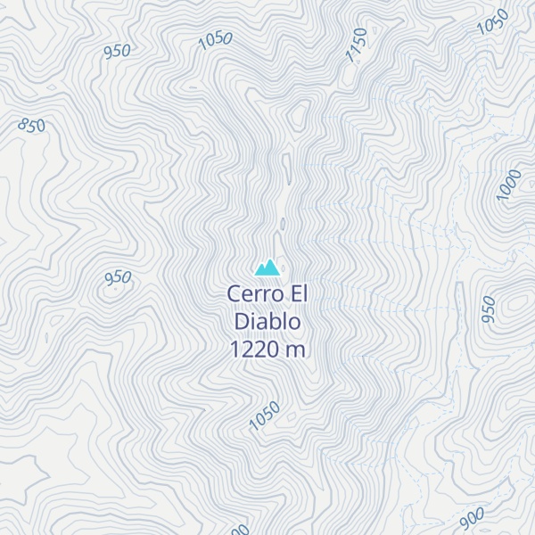 Map of Cerro El Diablo