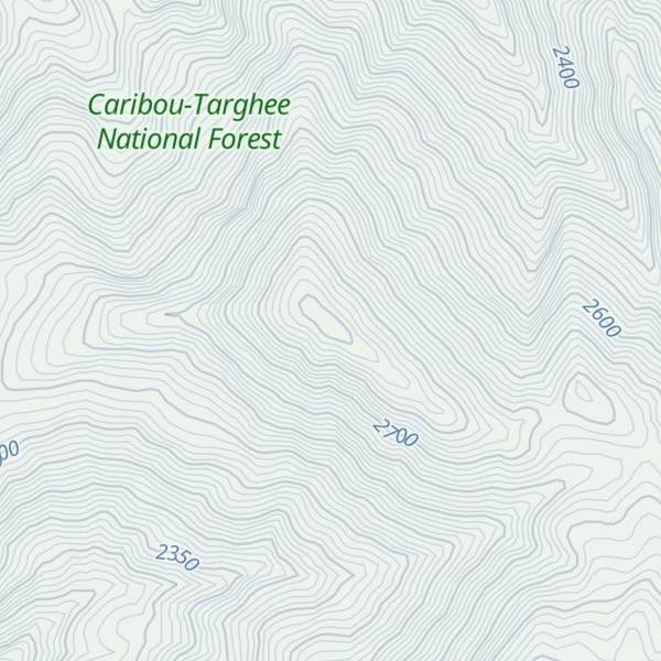 Map of Threemile Peak