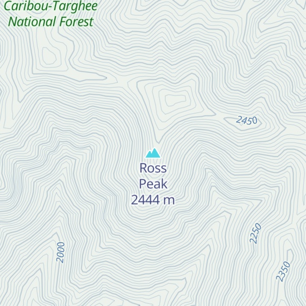 Map of Ross Peak