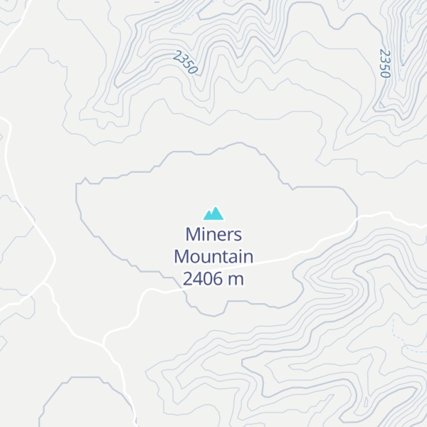 Map of Miners Mountain