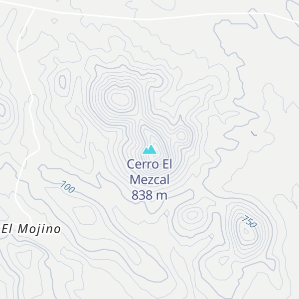 Map of Cerro El Mezcal