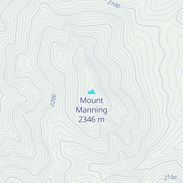Map of Mount Manning