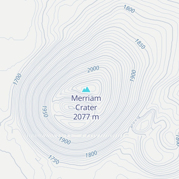 Map of Merriam Mountain