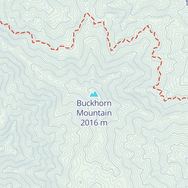 Map of Buckhorn Mountain
