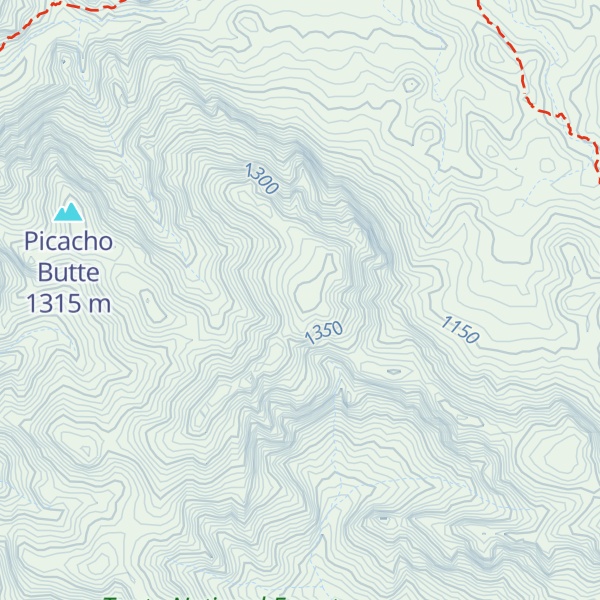 Map of Coffee Flat Mountain