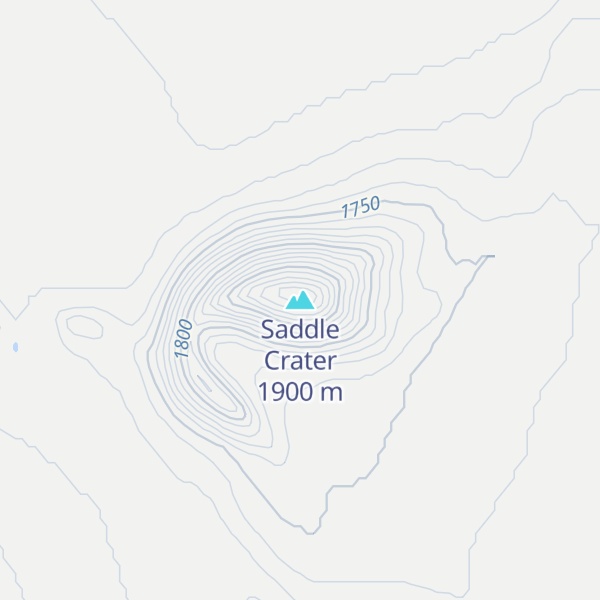Map of Saddle Crater