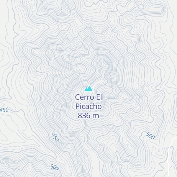 Map of Cerro El Picacho