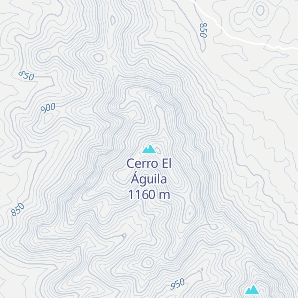 Map of Cerro El Águila