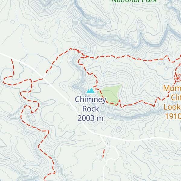 Map of Chimney Rock
