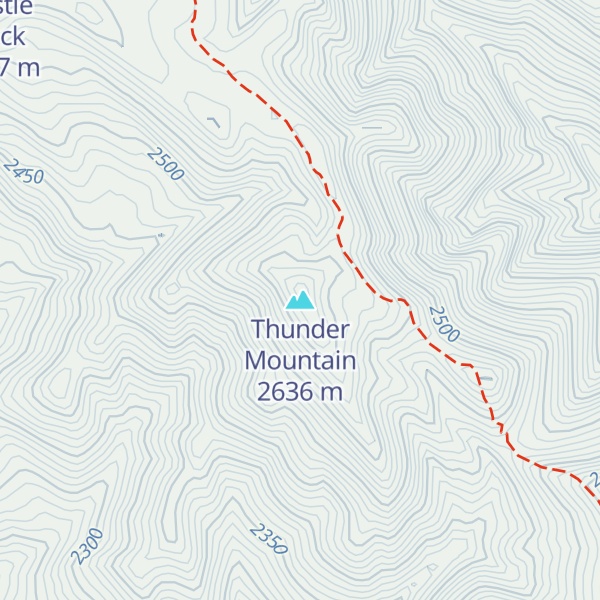 Map of Thunder Mountain