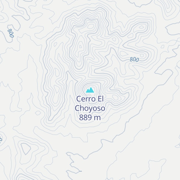 Map of Cerro El Choyoso