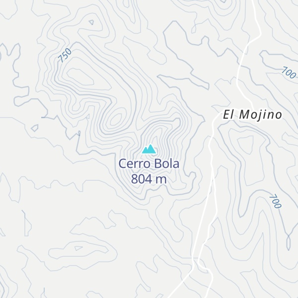 Map of Cerro Bola