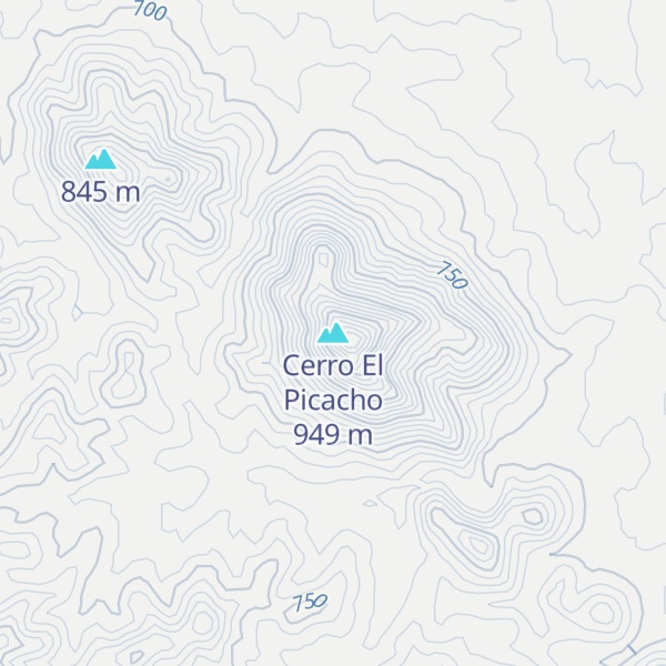 Map of Cerro El Picacho