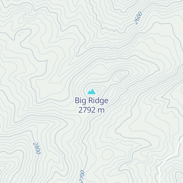 Map of Big Ridge