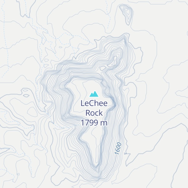 Map of LeChee Rock