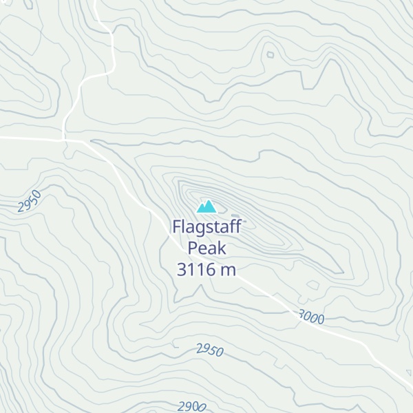 Map of Flagstaff Peak