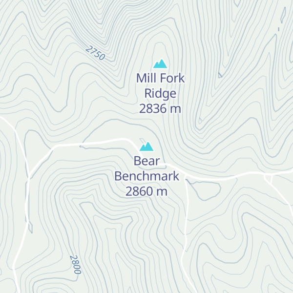 Map of Bear Benchmark
