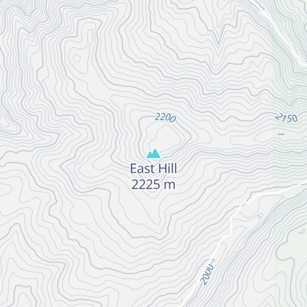 Map of East Hill