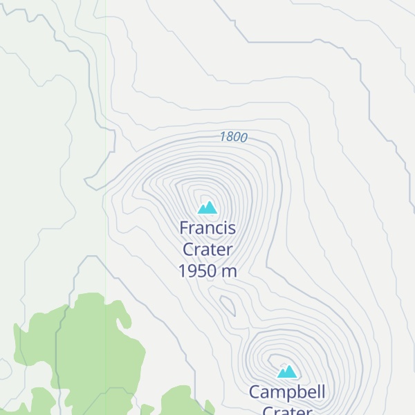 Map of Francis Crater