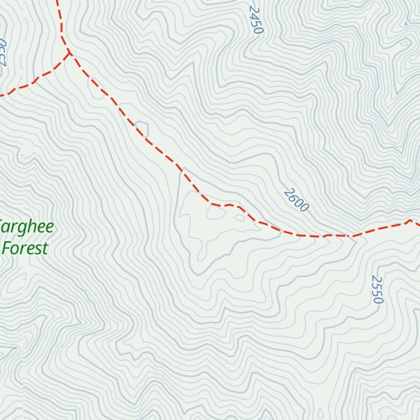 Map of Little Elk Mountain