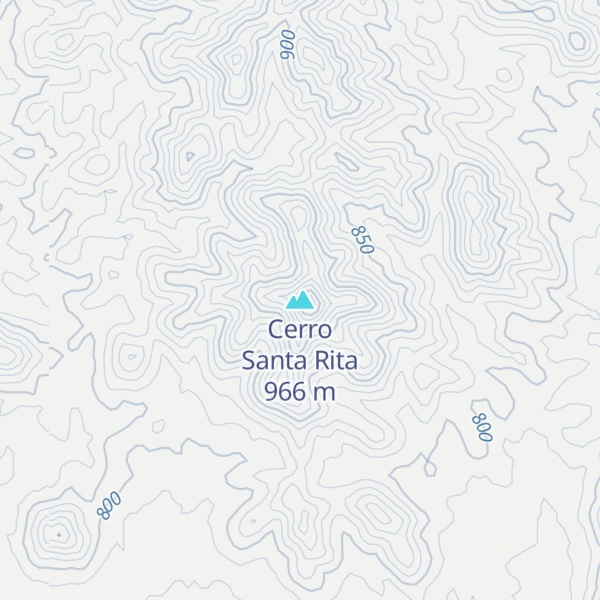 Map of Cerro Santa Rita