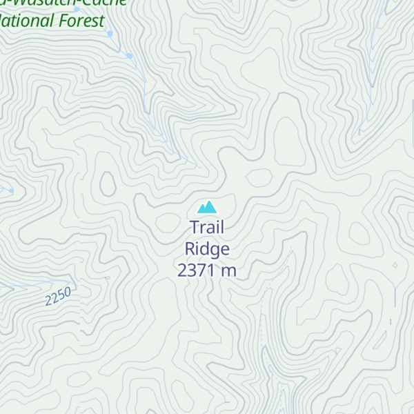 Map of Trail Ridge