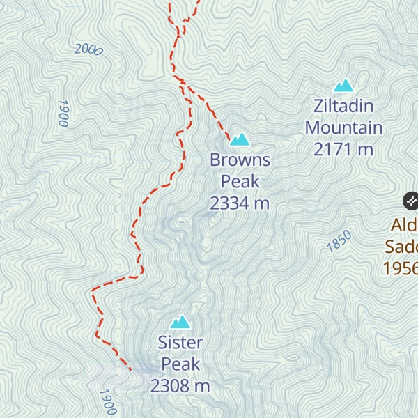 Map of Brother Peak