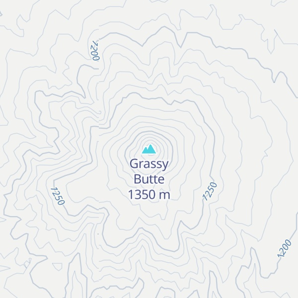 Map of Grassy Butte