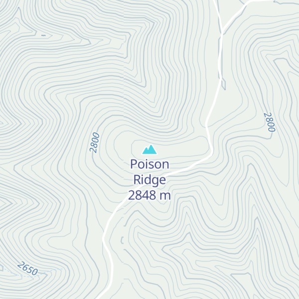 Map of Poison Ridge