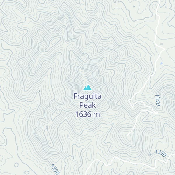 Map of Fraguita Peak