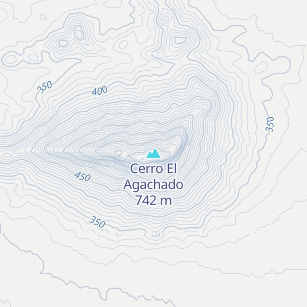 Map of Cerro El Agachado