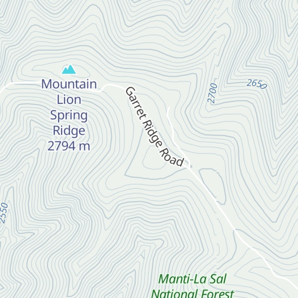 Map of Terry Ridge