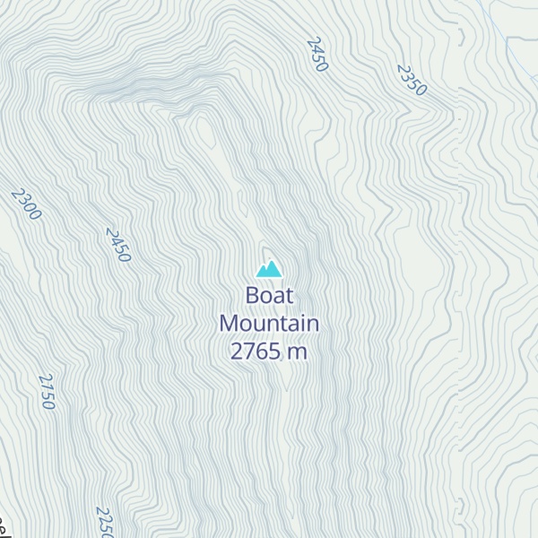 Map of Boat Mountain