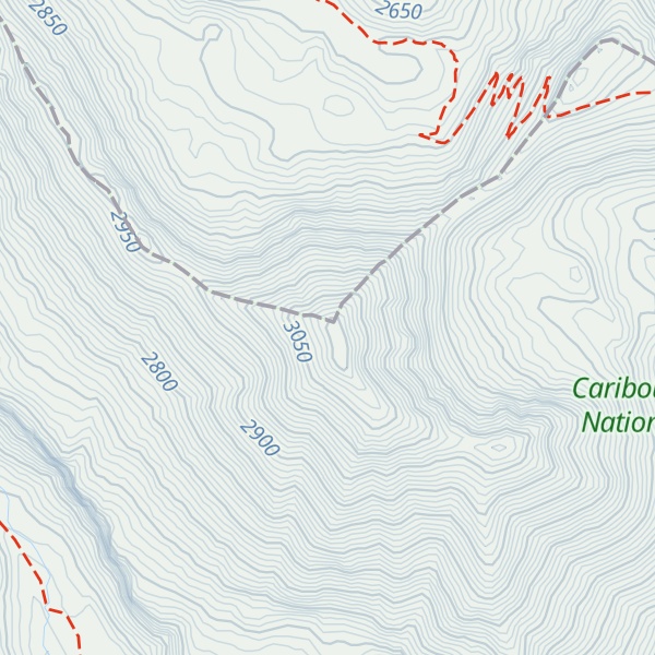 Map of Bald Peak