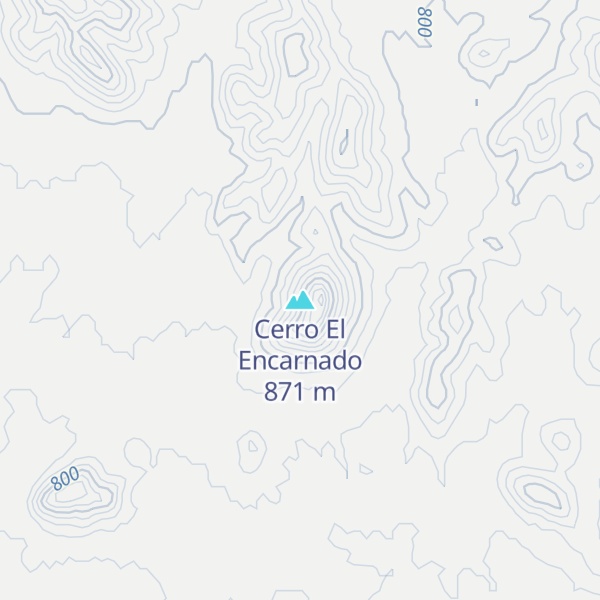 Map of Cerro El Encarnado