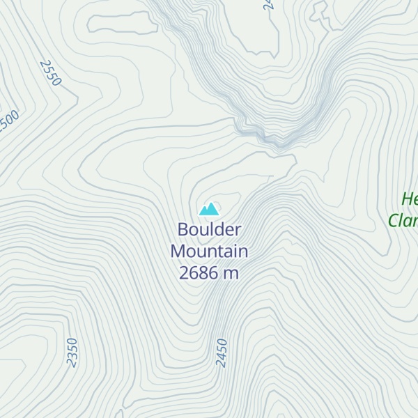 Map of Boulder Mountain