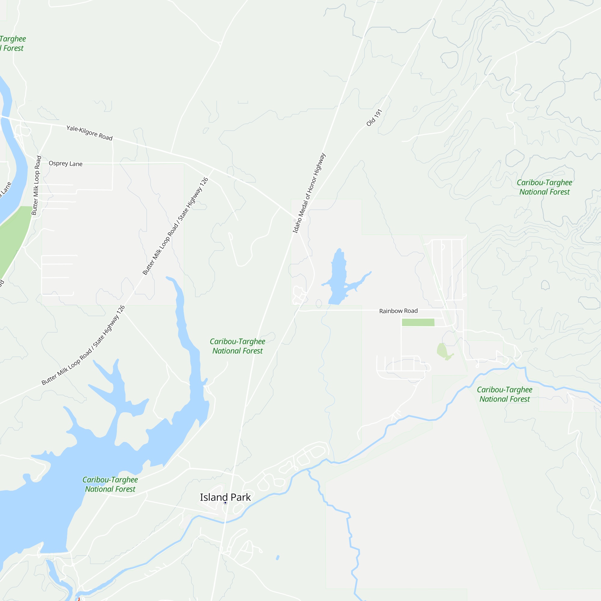 The Pines At Island Park map