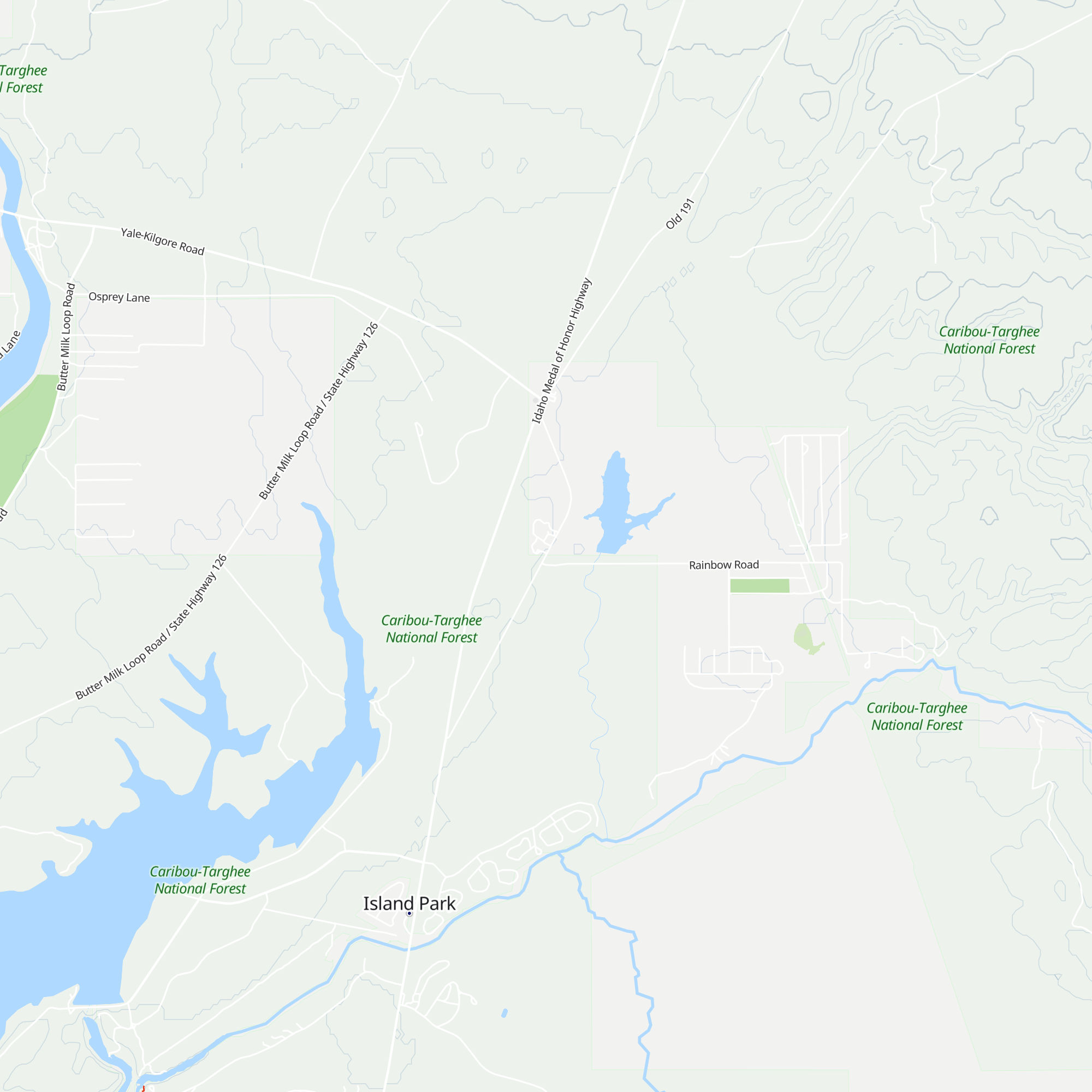 The Pines At Island Park map