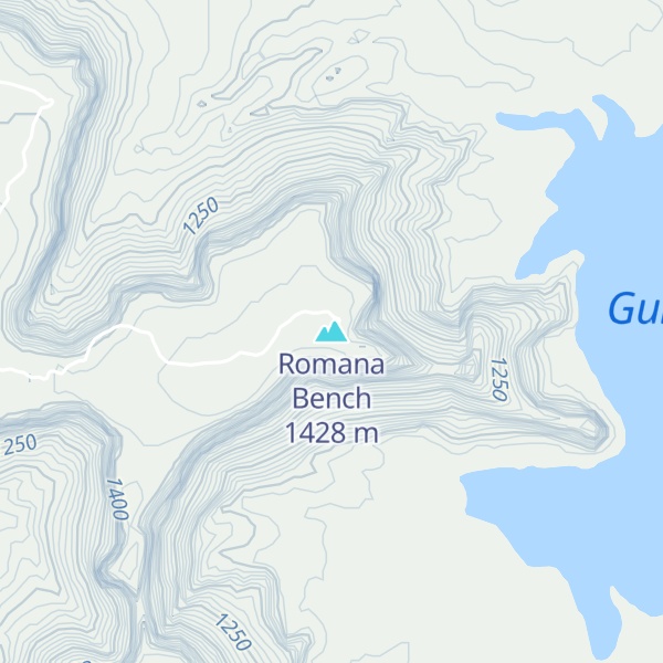 Map of Romana Bench