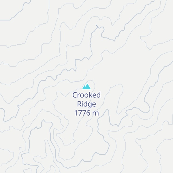 Map of Crooked Ridge